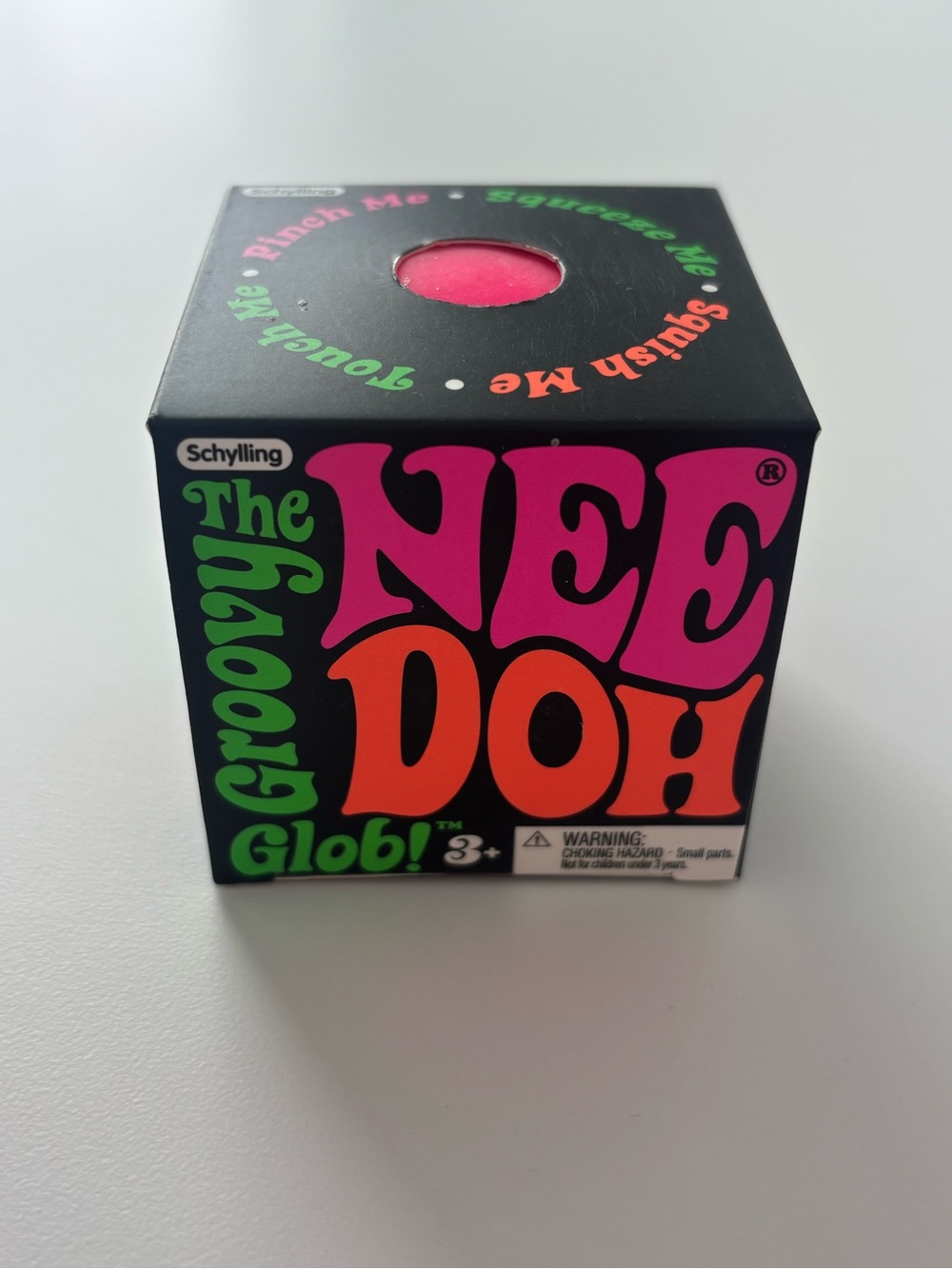 Schylling Groovy NeeDoh Glob! Pink Sensory Squeeze Toy